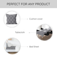 20s Sheeting Grey Tiles Fabric (1 Meter)