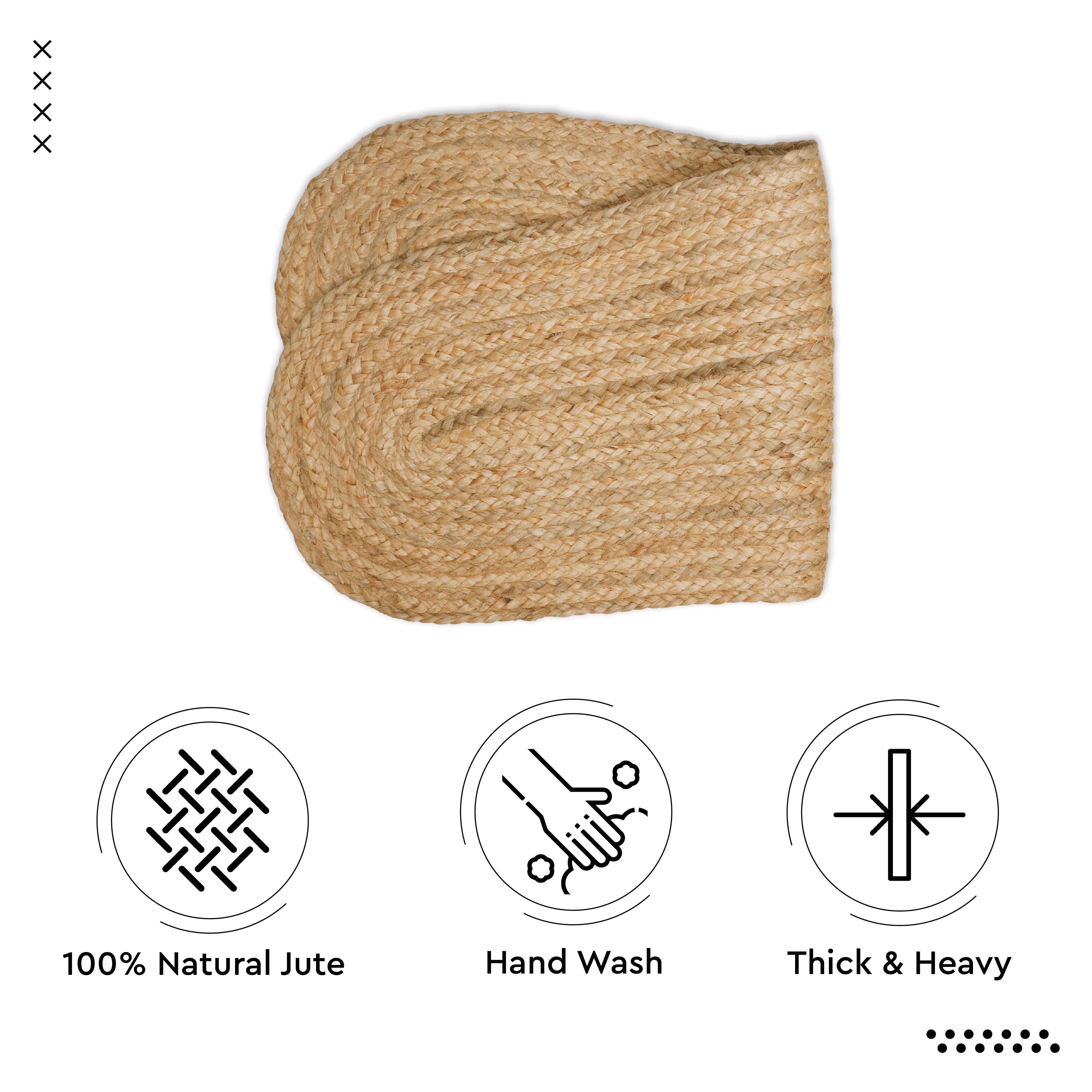 Jute Natural Bleach Table Runner