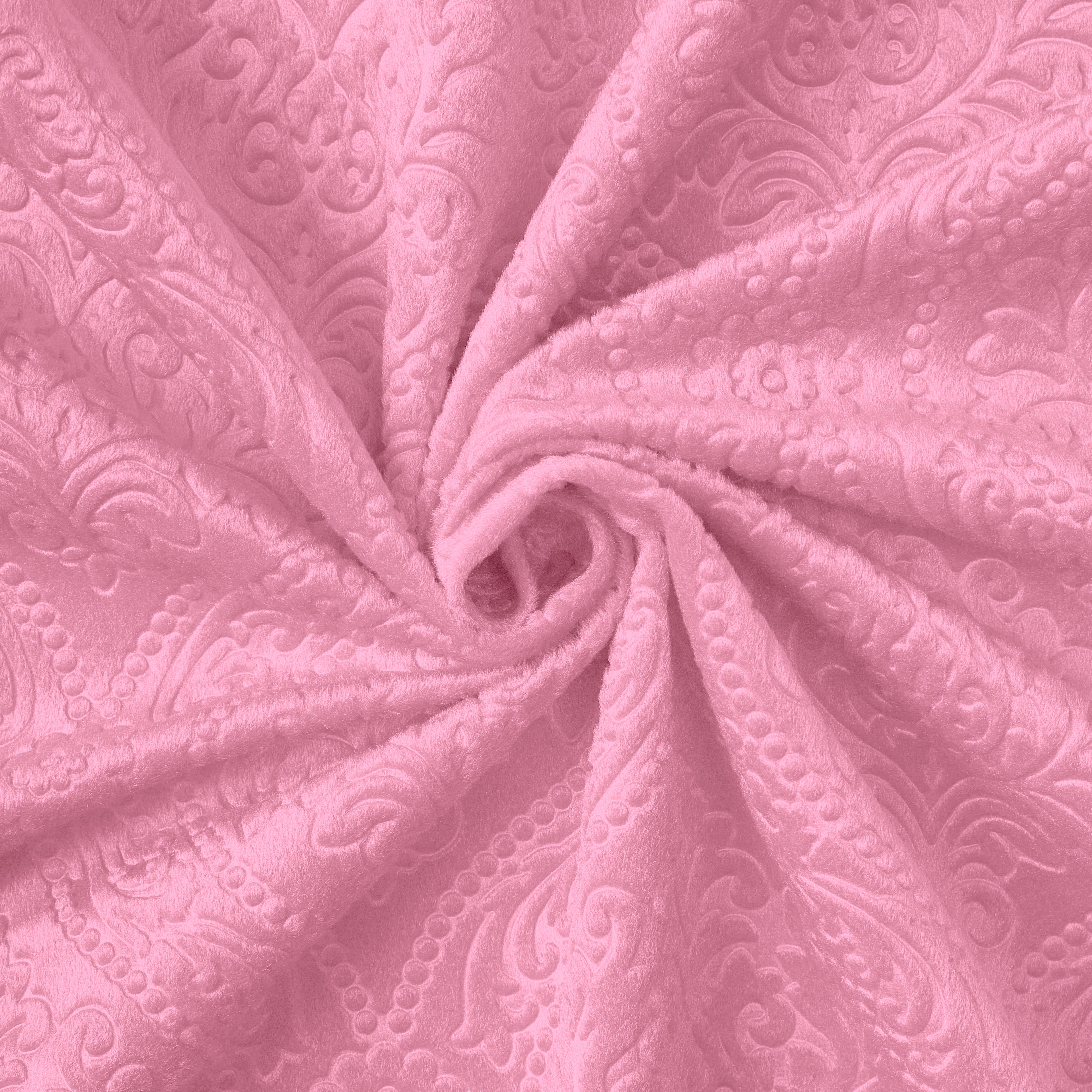 Embossed Velvet Pink Cushion Cover (Pack of 2)