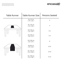 Canvas Deep Red Table Runner (Pack of 1)