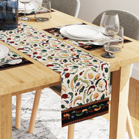 Cotton Chilies Table Runner+Placemat (Pack of 5)