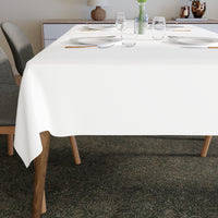 Polyester White Table Cloth (Pack of 1)