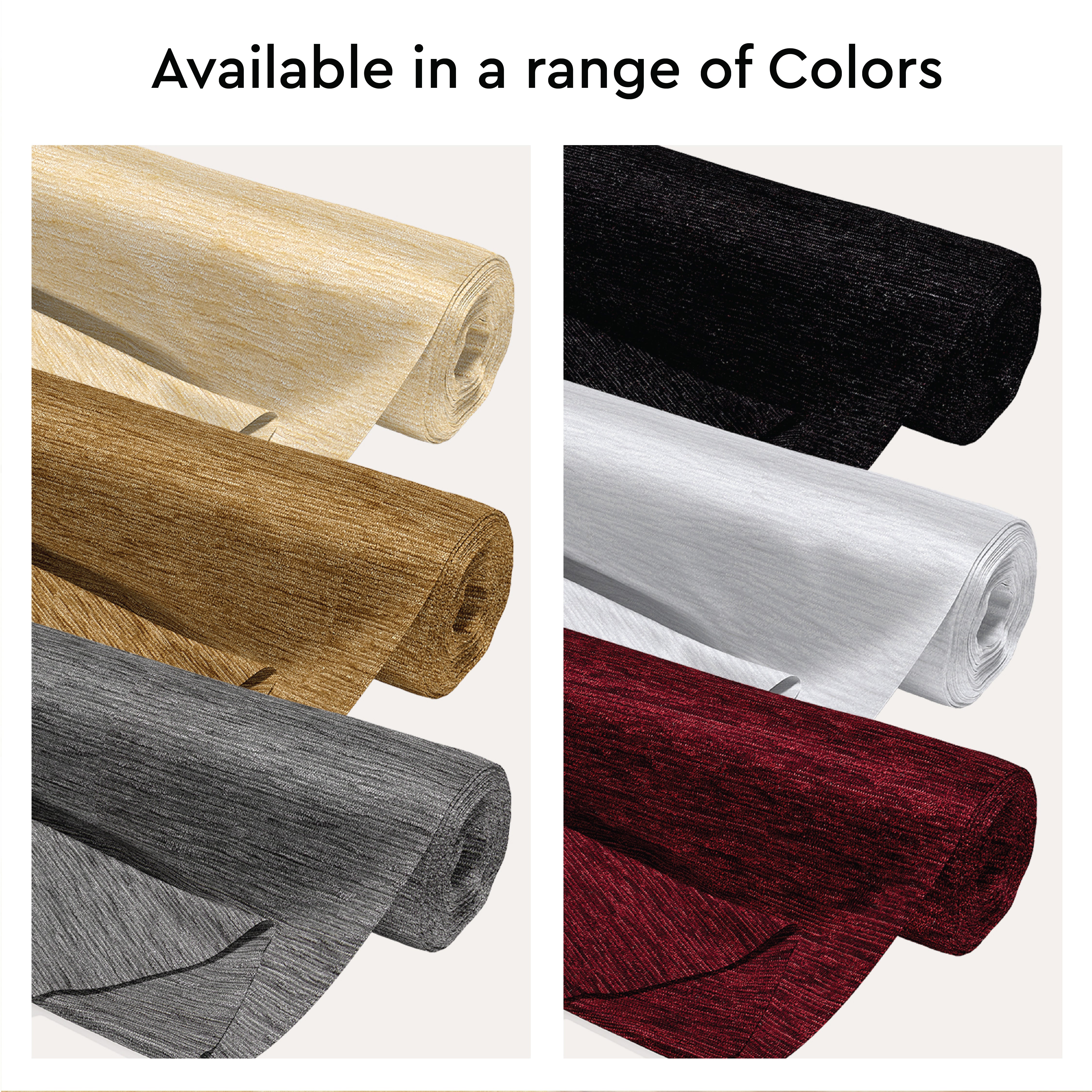 Fine Chenille Fabric by Meters | 54 Inches Wide | 220 GSM And 155 TC | Ideal For Curtain, Cushion, Upholstery, Bags