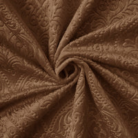 Embossed Velvet Coffee Fabric