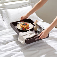 Leather Copper Leather Serving Tray