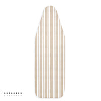 Cotton Franca Beige Stripes Ironing Board Cover (Pack of 1)