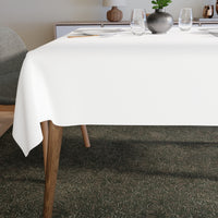 Polyester White Table Cloth (Pack of 1)