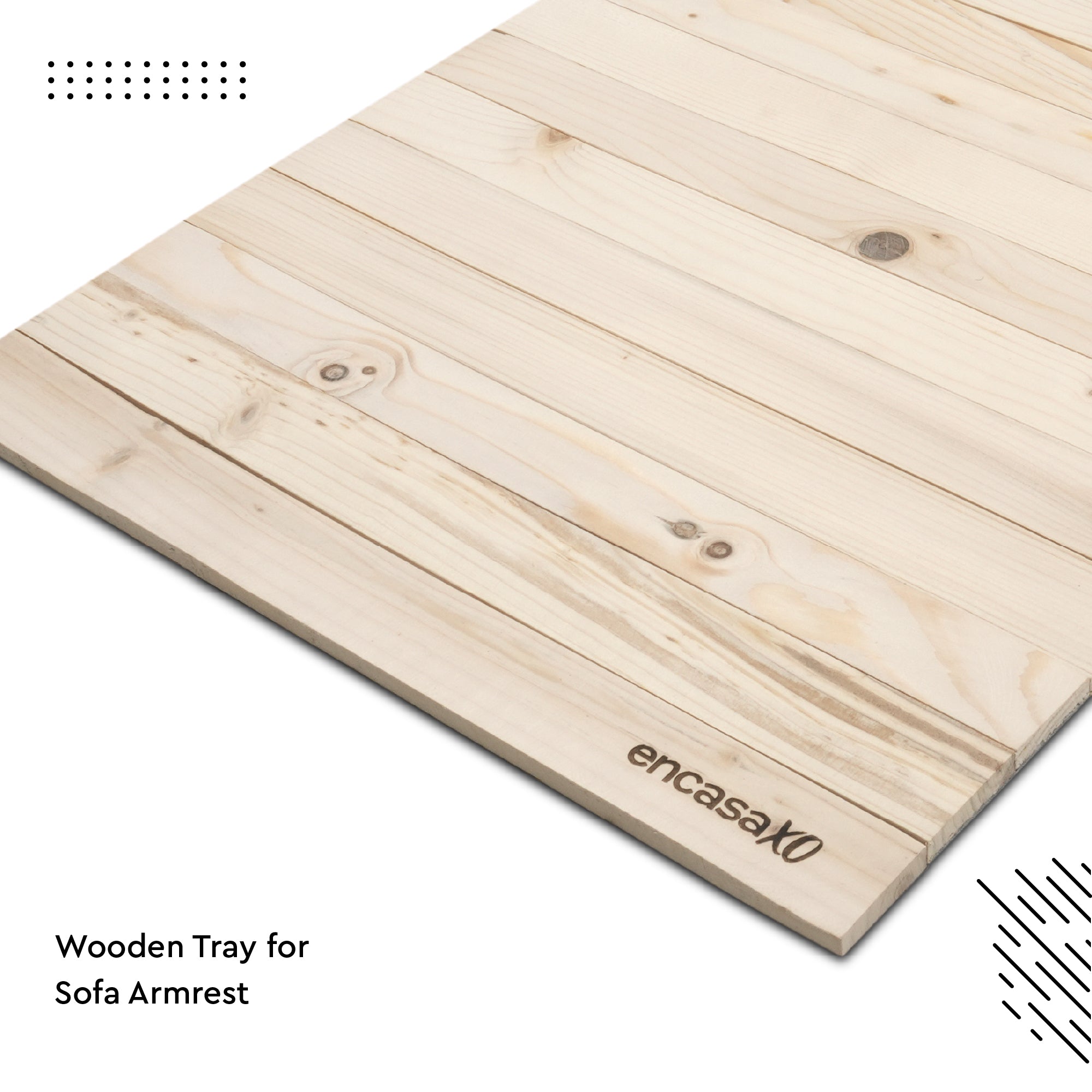Wood Cream Wooden Tray