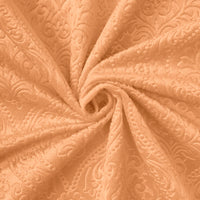 Embossed Velvet Peach Cushion Cover (Pack of 2)
