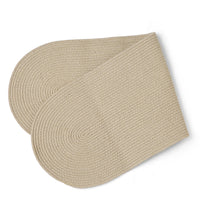 Cotton Beige Table Runner (Pack of 1)