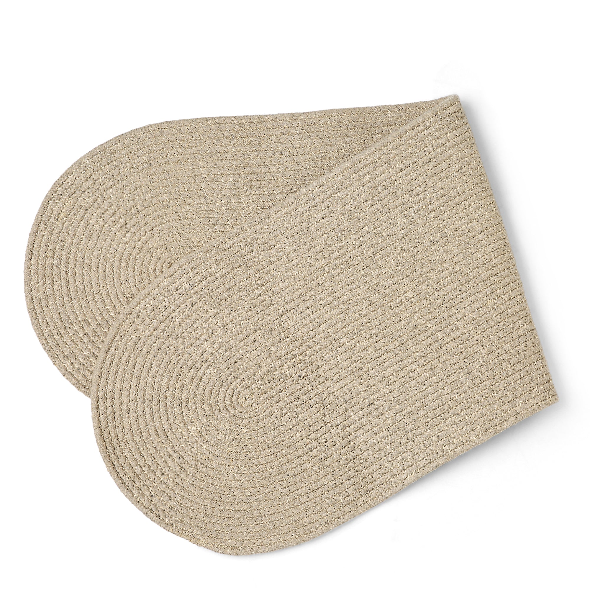 Cotton Beige Table Runner (Pack of 1)