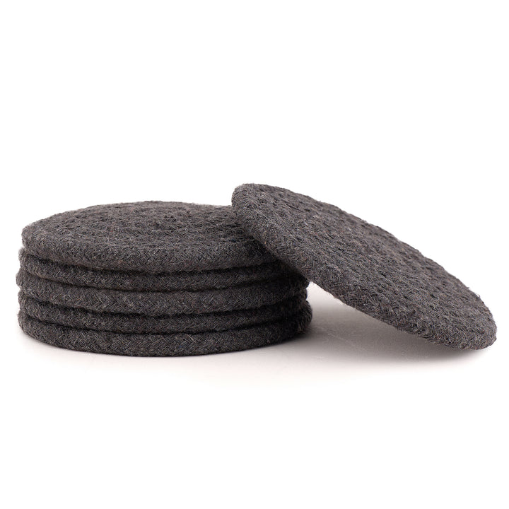 Cotton Dark Grey Coaster
