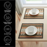 Madur Kathi Black Placemat (Pack of 4)