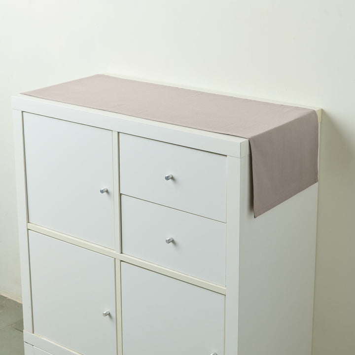 Canvas Beige Table Runner (Pack of 1)