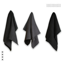 Waffle Grey Black Combo Kitchen Towel (Pack of 6)