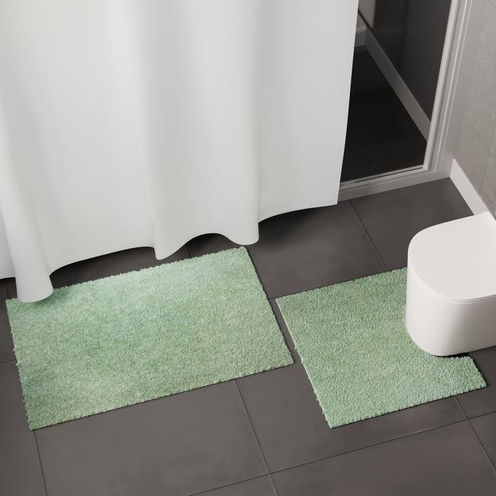 Cotton Sage Green Bathmat (Pack of 4)