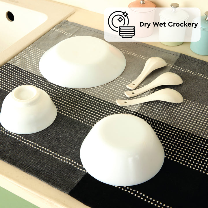 Cotton Grey Kitchen Towel