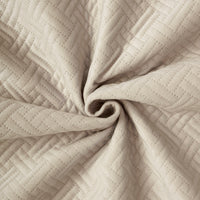 Quilted Polyester Fabric Beige Fabric