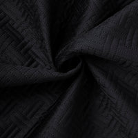 Quilted Polyester Fabric Black Fabric