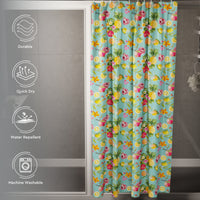 Polyester Pineapple Shower Curtain (Pack of 1)