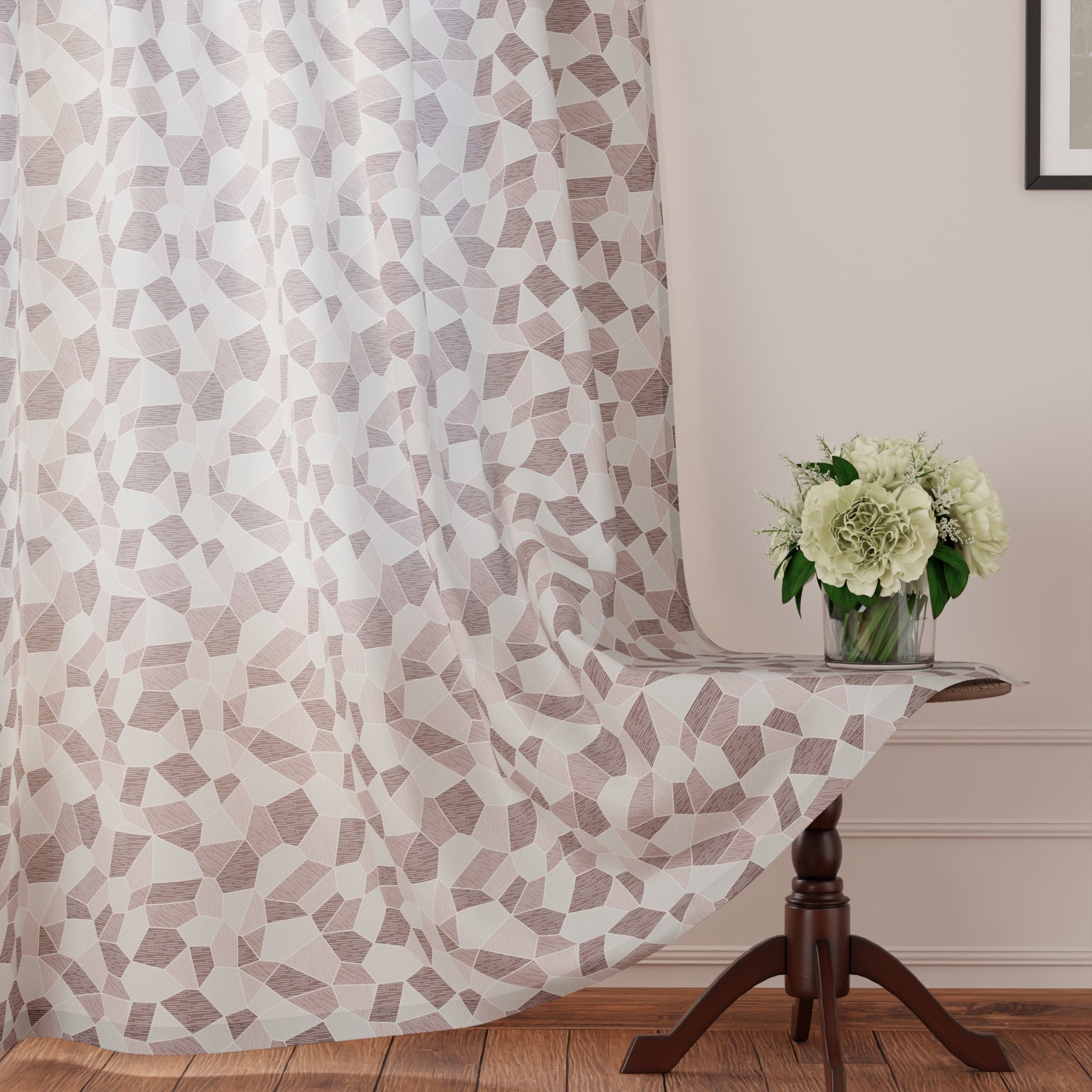 Micro G1 Brown Curtain (Pack of 2)