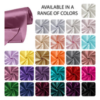 Silky Satin Fabric Material By Meter | 110 Cm Width, Silk & Shiny Fabrics | Fabric For Scrunchies, Dress, Pillowcases, Pajamas, Evening Dress, DIY