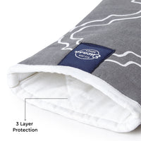 20s Sheeting Trellis Grey Oven Gloves (Pack of 2)