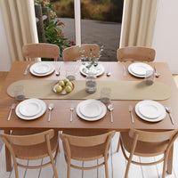 Cotton Beige Table Runner (Pack of 1)