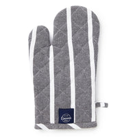 Cotton Roma Grey Stripes Oven Gloves (Pack of 2)