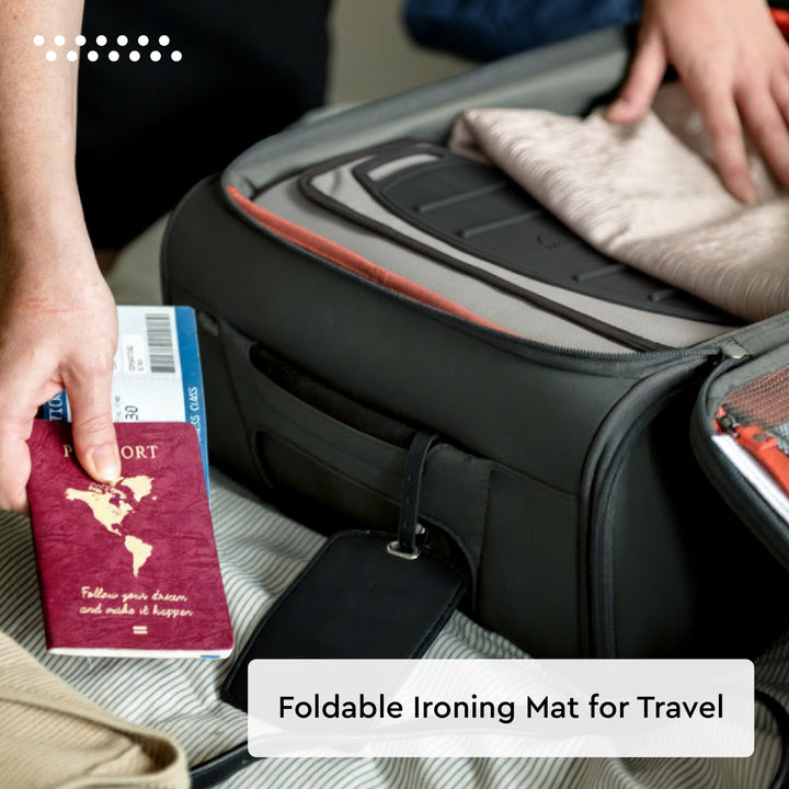 Cotton Grey Luxury Antiskid Ironing Mat (Pack of 1)