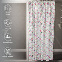Polyester Garden Shower Curtain (Pack of 1)