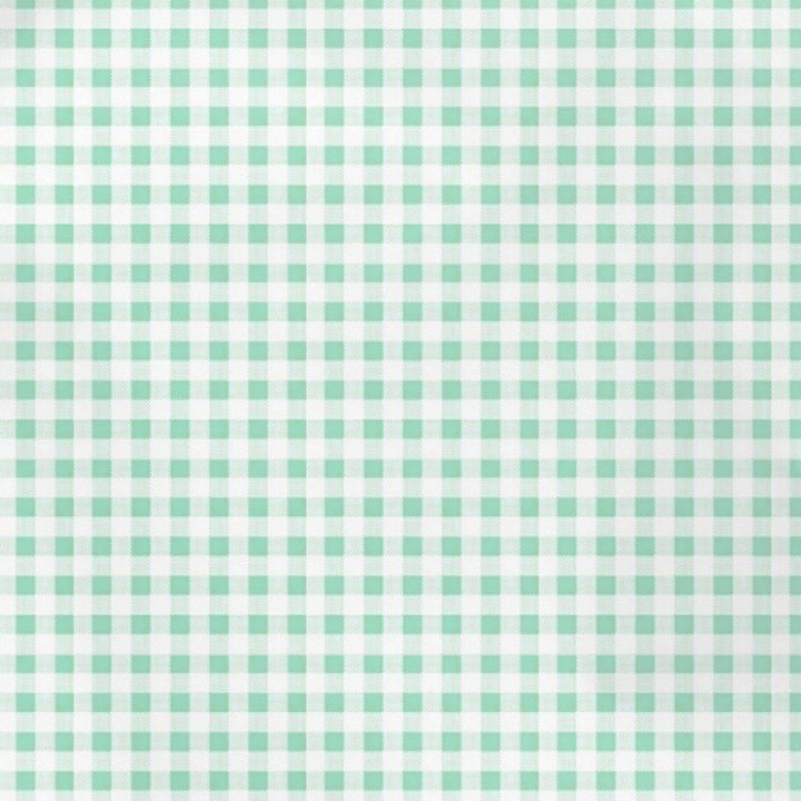 20s Sheeting Light Green Checks Fabric (1 Meter)