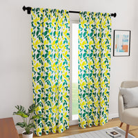 Polyester Leaves Curtain (Pack of 2)