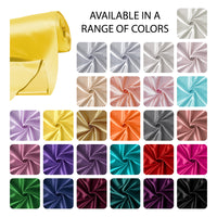 Satin Polyester Silk Yellow Fabric