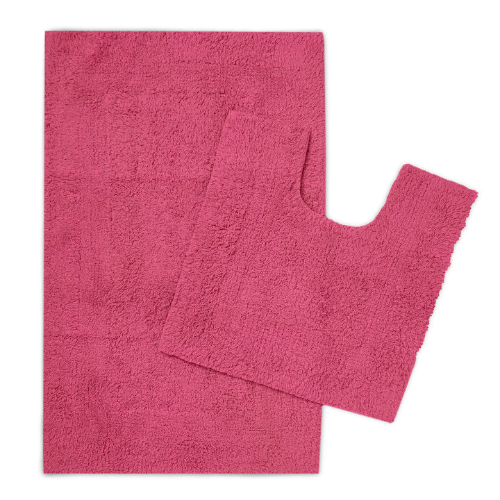 Cotton Pink Bathmat (Pack of 2)