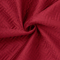 Quilted Polyester Fabric Red Fabric