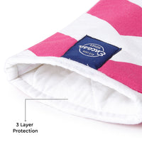 20s Sheeting ZZ Magenta Oven Gloves (Pack of 2)