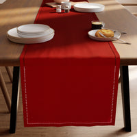 Cotton Red Table Runner (Pack of 1)