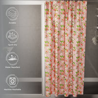 Polyester Apple Shower Curtain (Pack of 1)