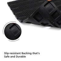 Rubber Shower Mats Heavy Duty Anti-Skid Floor Mats for Door, Bathroom, Kitchen & Home Entrance | PVC Non-Slip Drainage Mat for Wet & Dry Areas