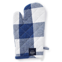 Cotton Buffalo Blue Checks Oven Gloves (Pack of 2)