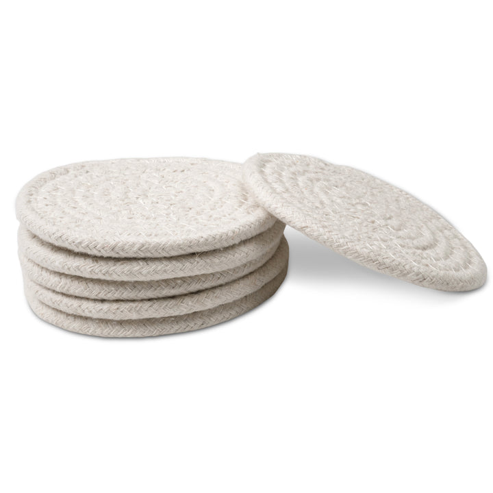 Cotton Off White Coaster