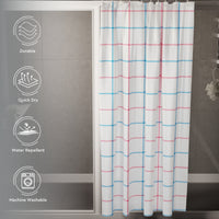 Polyester Squares Shower Curtain (Pack of 1)