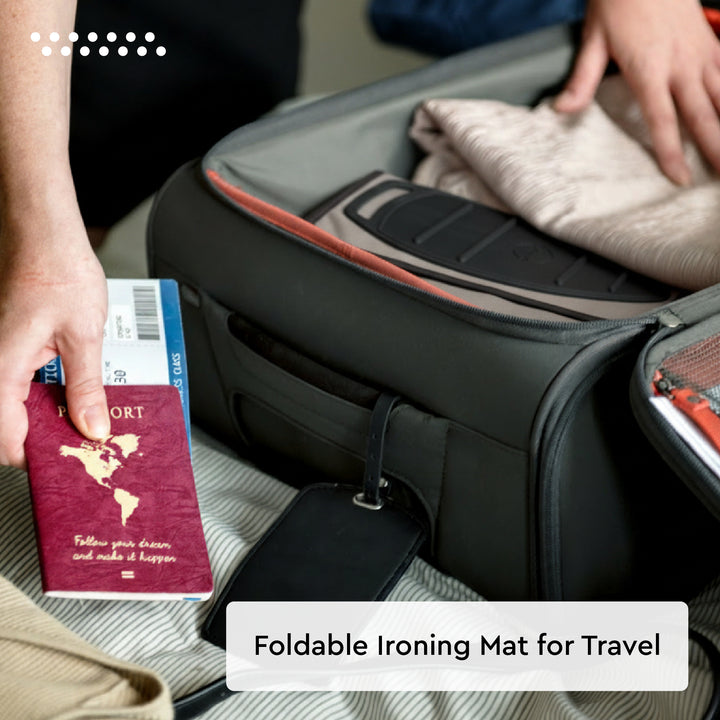 Cotton Beige Luxury Antiskid Ironing Mat (Pack of 1)