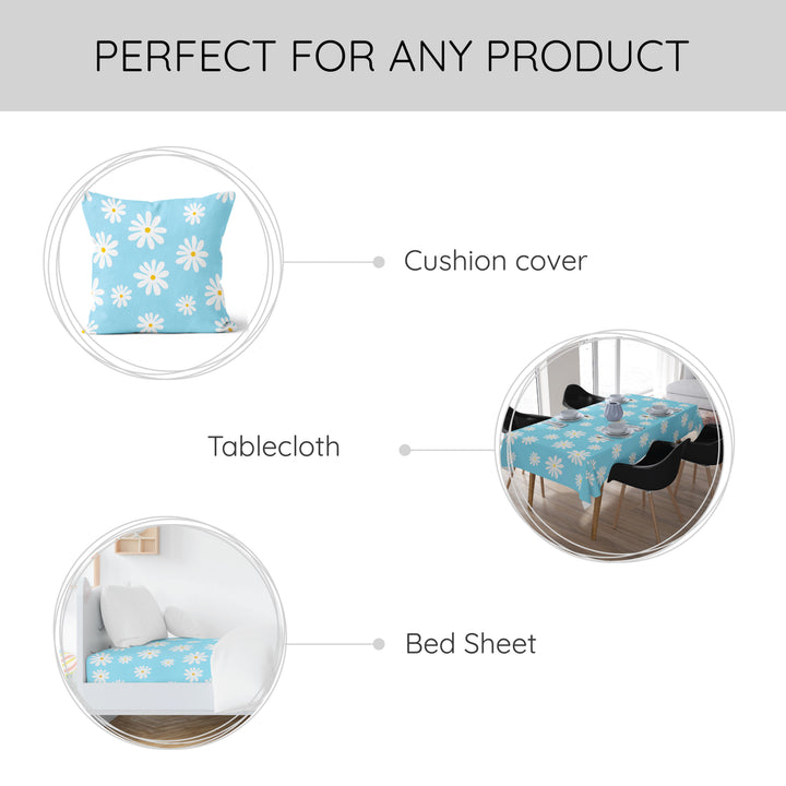 Printed Fabric by meter| Wide - 59" (150 Cms) - Decorative Soft & Smooth, 100% Cotton Cloth For Curtains, Cushions, Dress Material, Upholstery, Bedcover