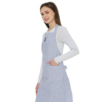 Cotton Ticking Black Apron (Pack of 1)