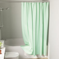 Polyester Mint Shower Curtain (Pack of 1)