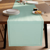 Cotton Mint Green Table Runner (Pack of 1)