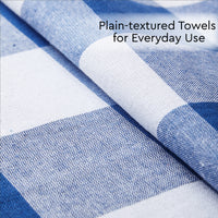 Cotton Buffalo Blue Checks Kitchen Towel (Pack of 4)