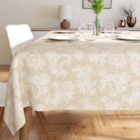 Cotton Beige Table Cloth (Pack of 1)